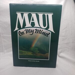 Maui On My Mind Coffee Table Book - Green Cover 1980s